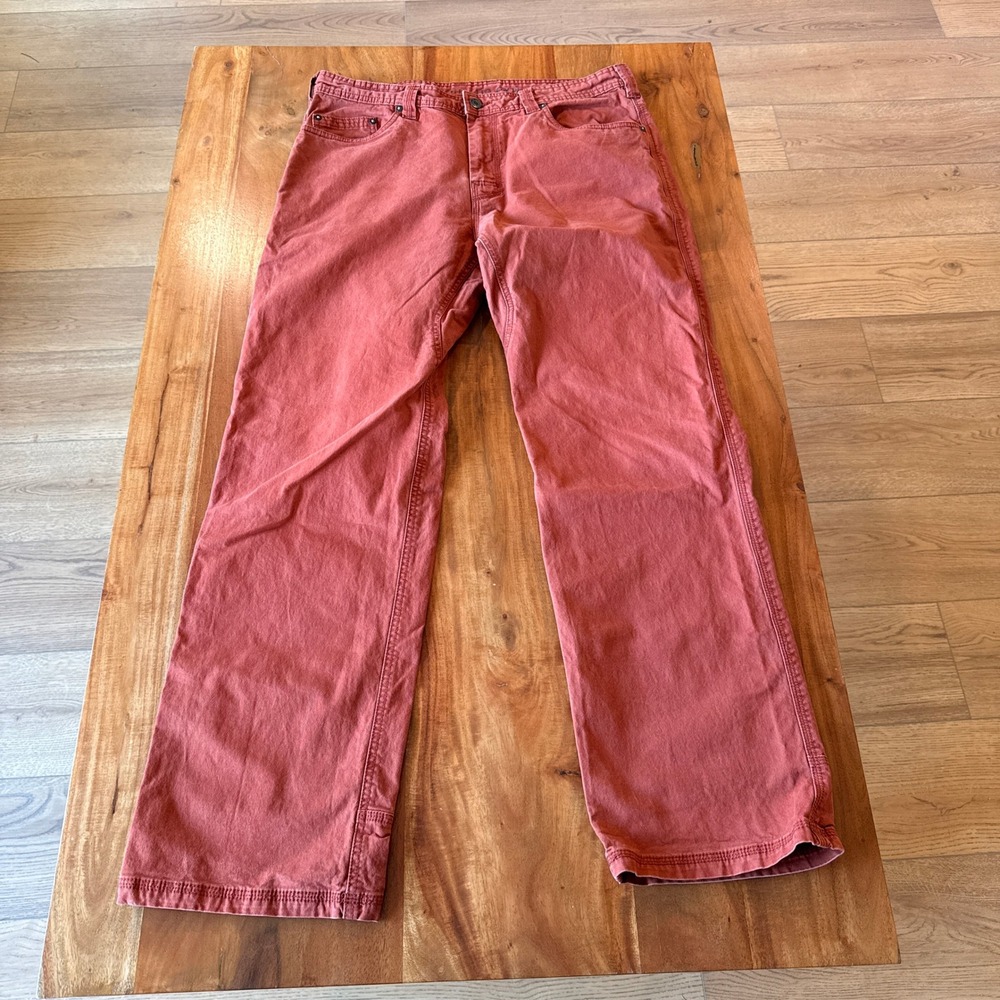 Prana Men's Burnt Orange Carpenter‎ Style Jeans Size 36x32